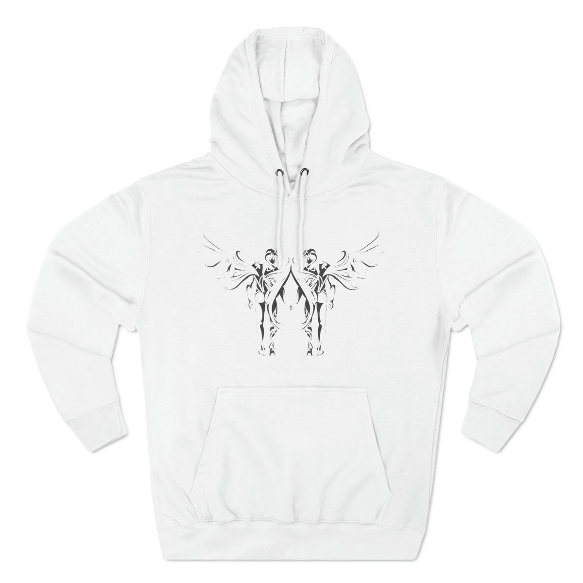 Angels in Love Three-Panel Fleece Hoodie - Hoodie - Twisted Jezebel