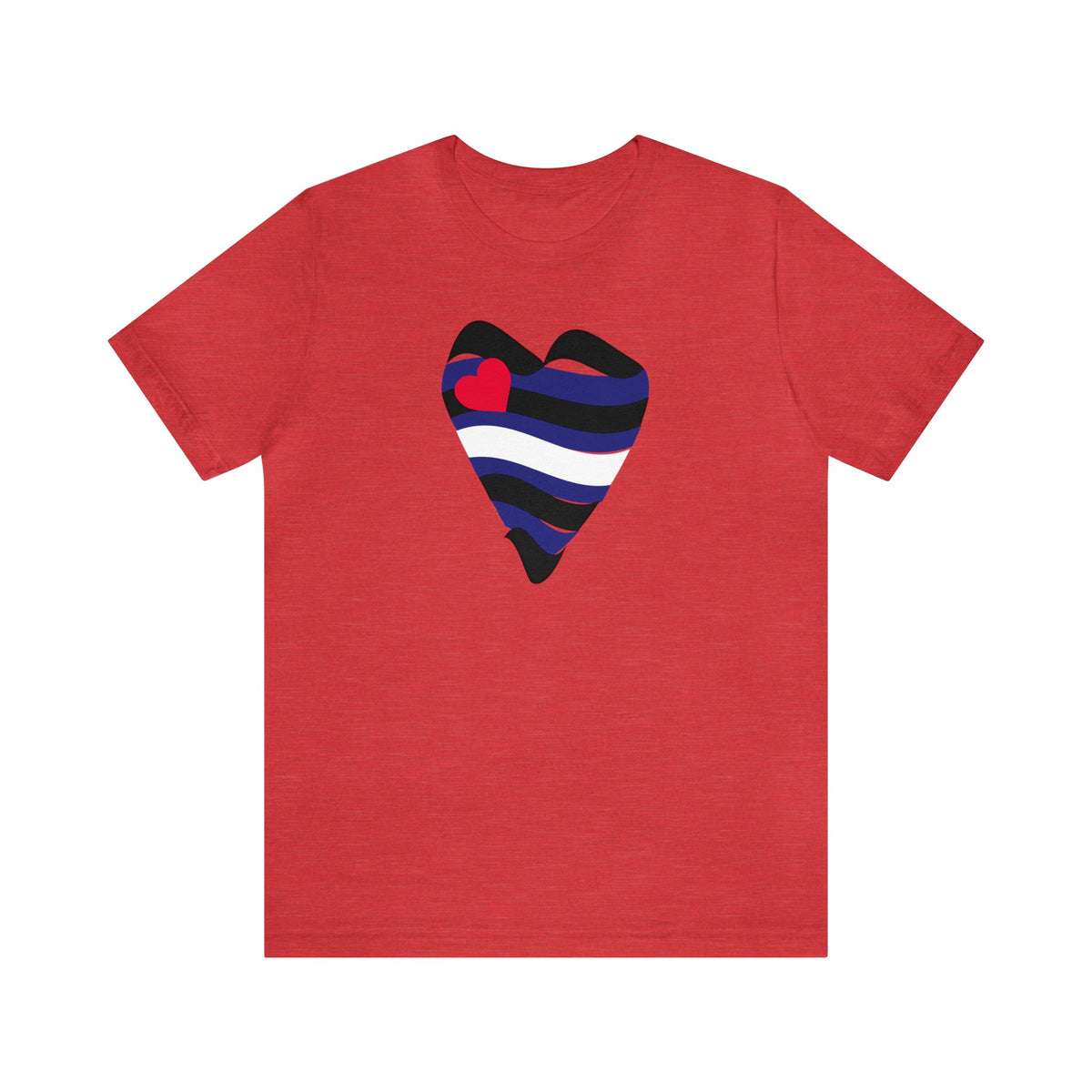 Leather Heart Tee - Tee - Twisted Jezebel