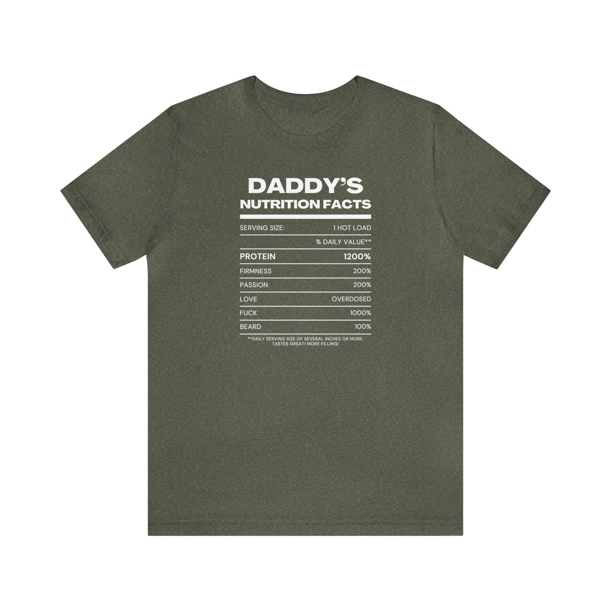 Daddy's Nutrition Facts Tee - Tee - Twisted Jezebel