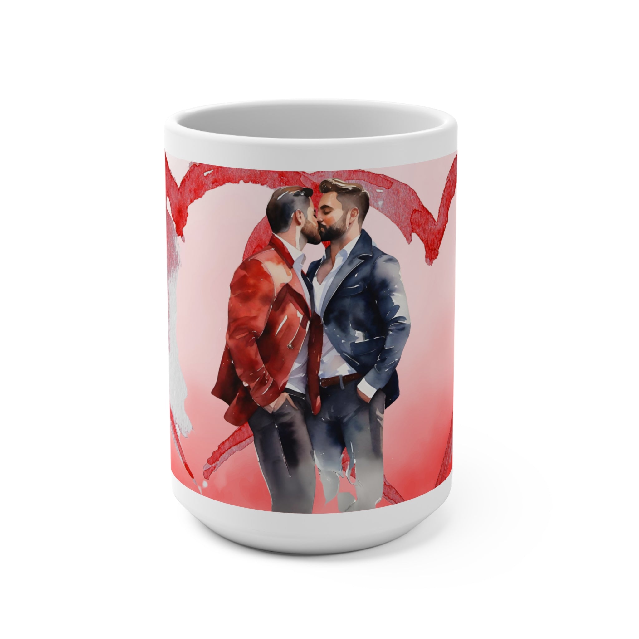 Gay Valentine: Heartfelt Kiss Mug - Mug - Twisted Jezebel