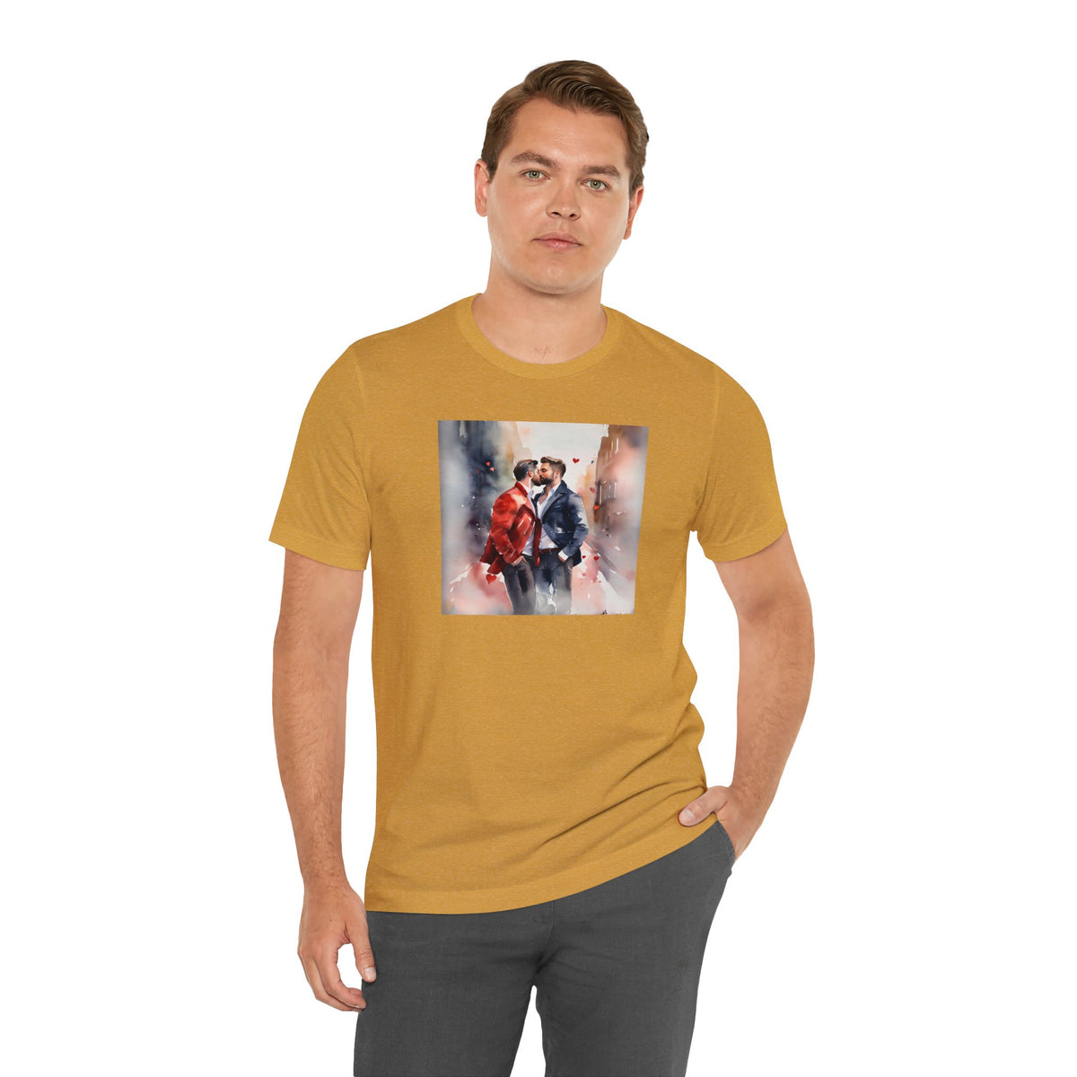 Gay Valentines: "Heartfelt Kiss" Tee - T-Shirt - Twisted Jezebel