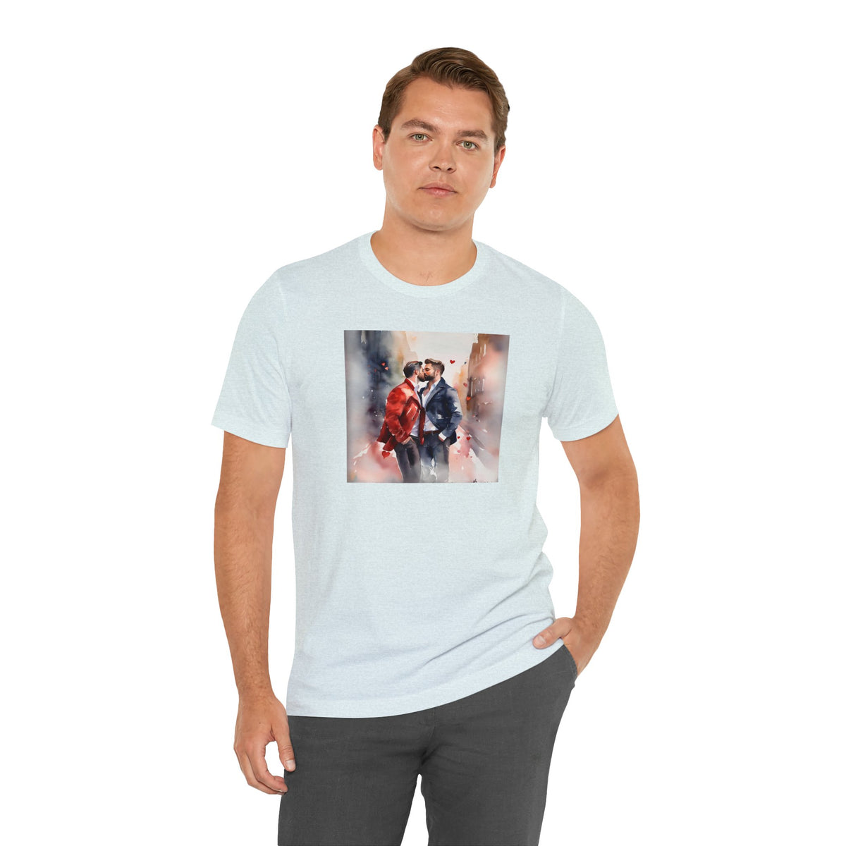 Gay Valentines: "Heartfelt Kiss" Tee - T-Shirt - Twisted Jezebel