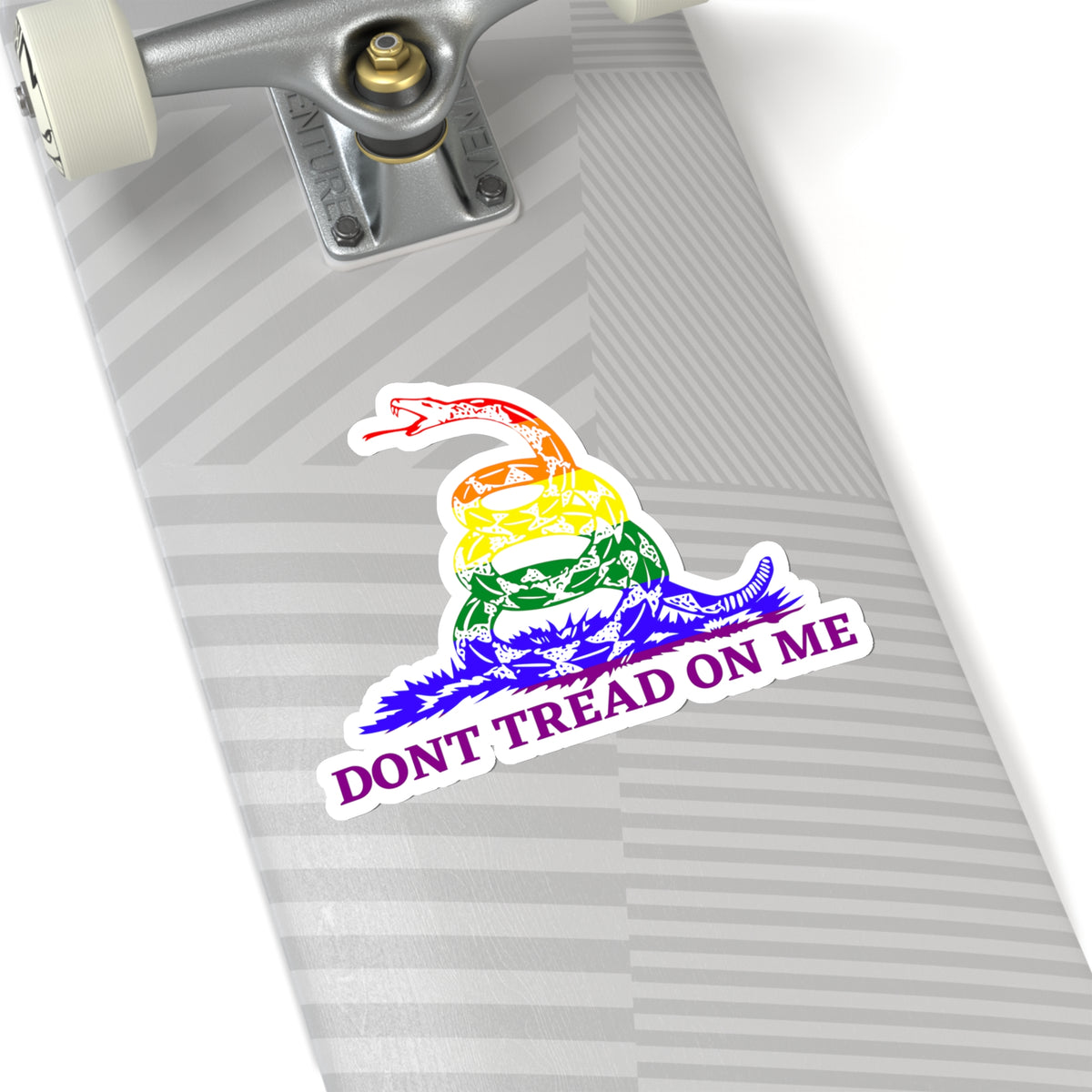Dont Tread On Me Pride Edition Kiss-Cut Stickers - Kiss-Cut Stickers - Twisted Jezebel