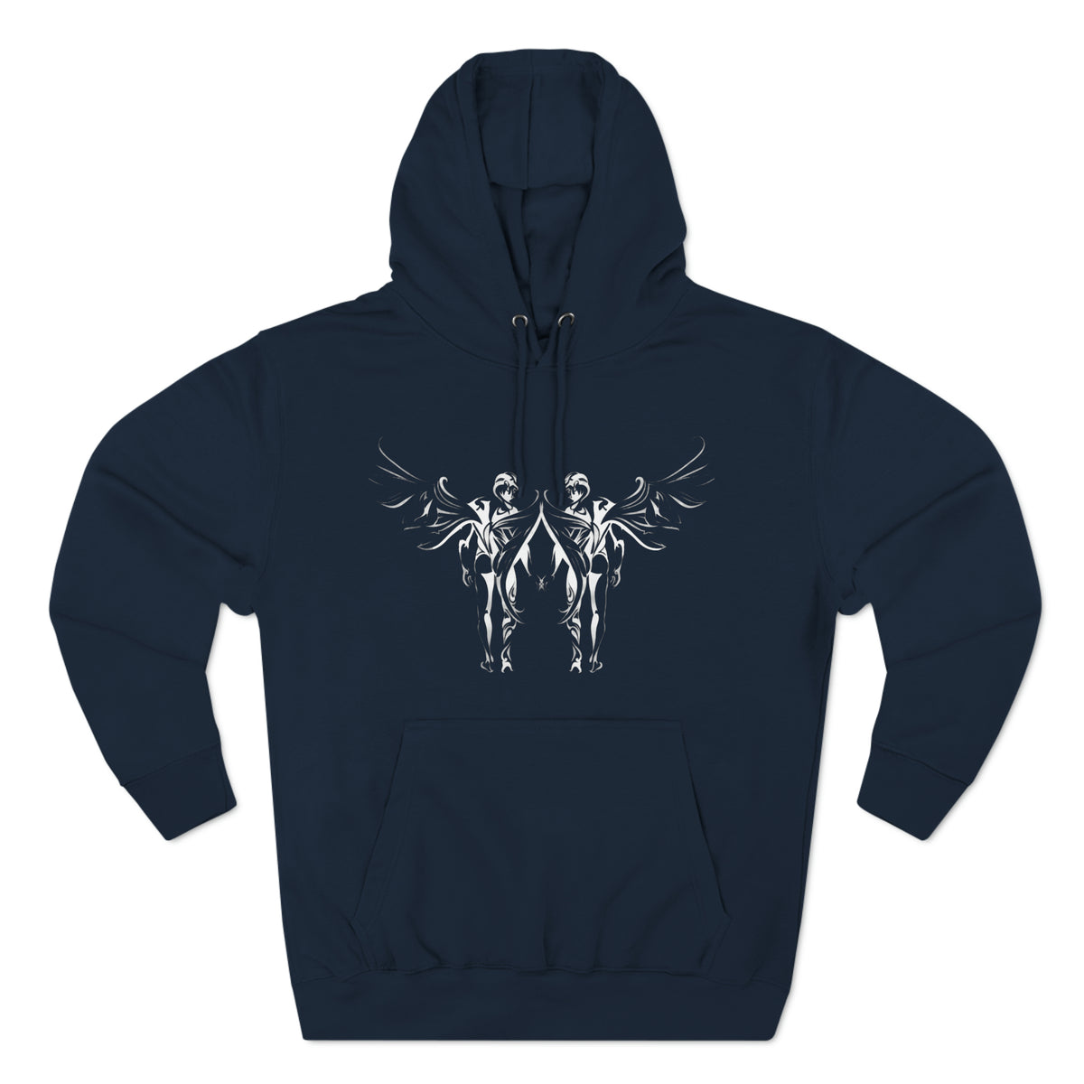 Angels in Love Three-Panel Fleece Hoodie - Hoodie - Twisted Jezebel