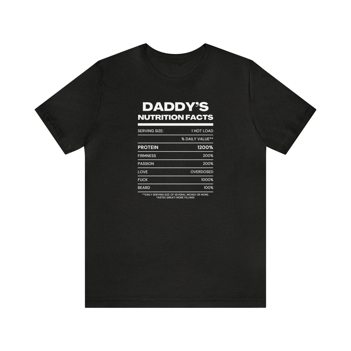 Daddy's Nutrition Facts Tee - Tee - Twisted Jezebel