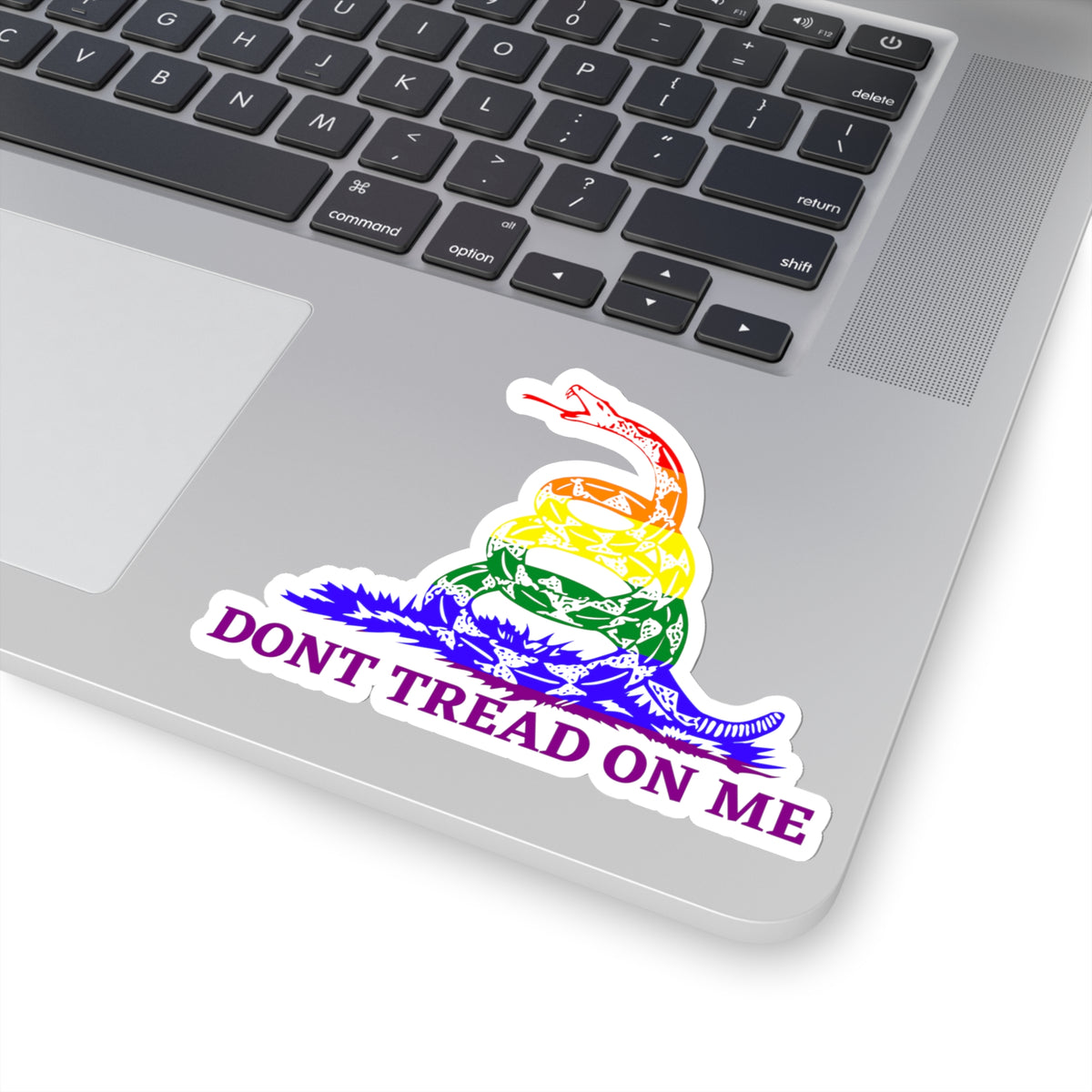 Dont Tread On Me Pride Edition Kiss-Cut Stickers - Kiss-Cut Stickers - Twisted Jezebel