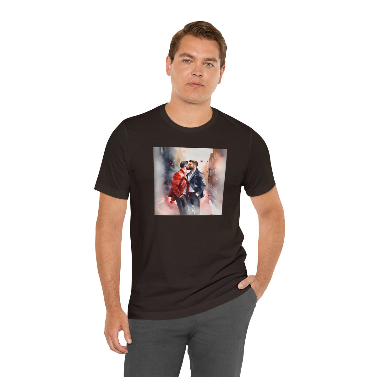 Gay Valentines: "Heartfelt Kiss" Tee - T-Shirt - Twisted Jezebel