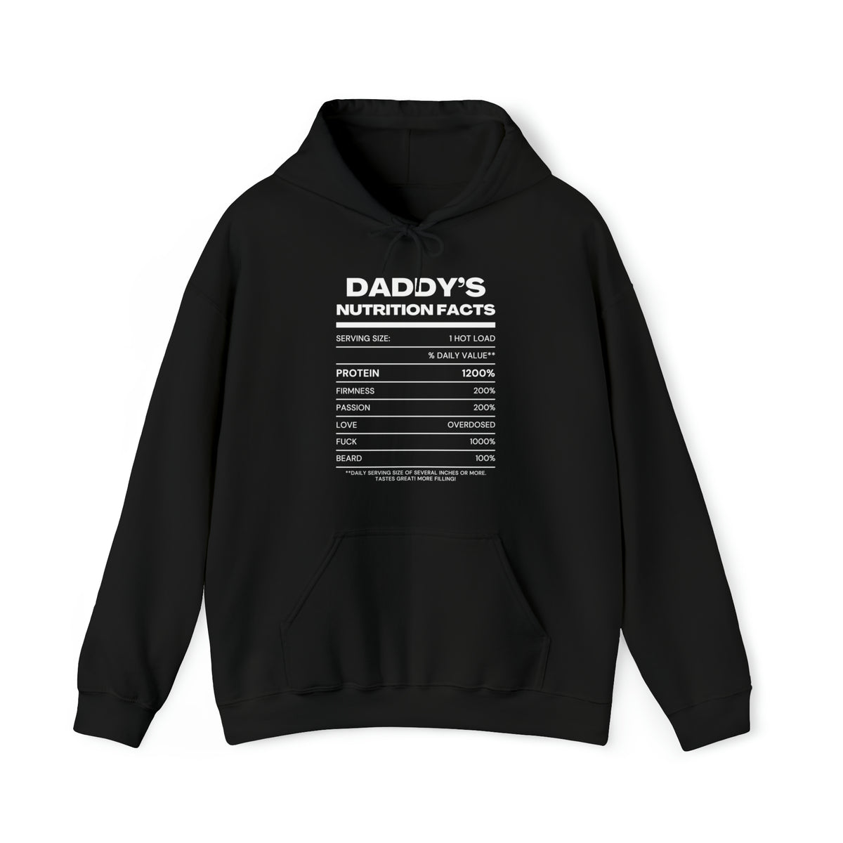 Daddy's Nutrition Facts Hoodie - Hoodie - Twisted Jezebel