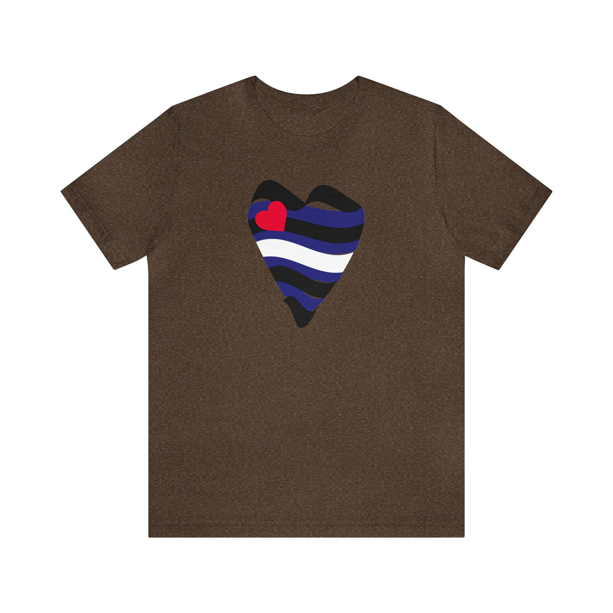 Leather Heart Tee - Tee - Twisted Jezebel