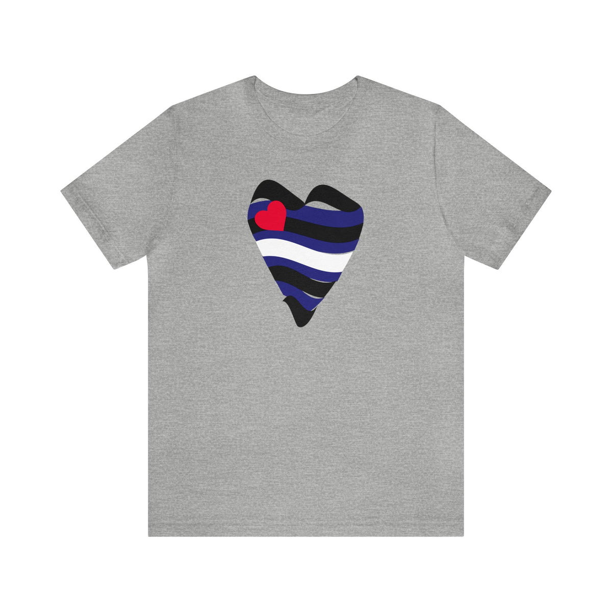 Leather Heart Tee - Tee - Twisted Jezebel