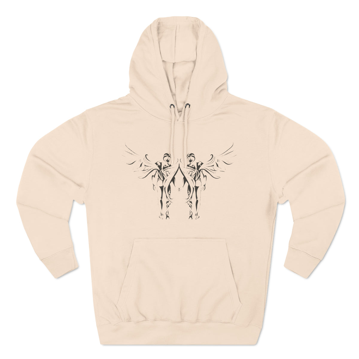 Angels in Love Three-Panel Fleece Hoodie - Hoodie - Twisted Jezebel