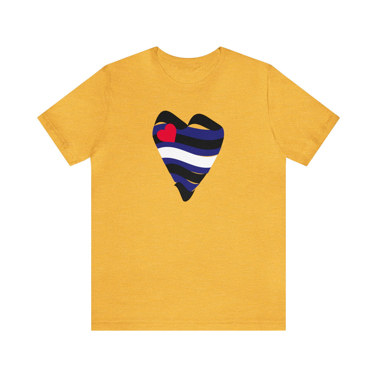 Leather Heart Tee - Tee - Twisted Jezebel