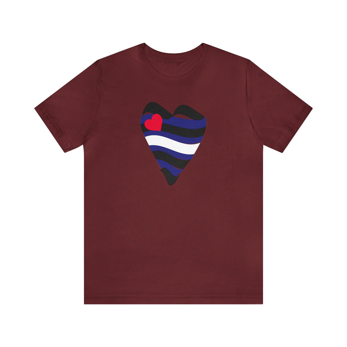 Leather Heart Tee - Tee - Twisted Jezebel