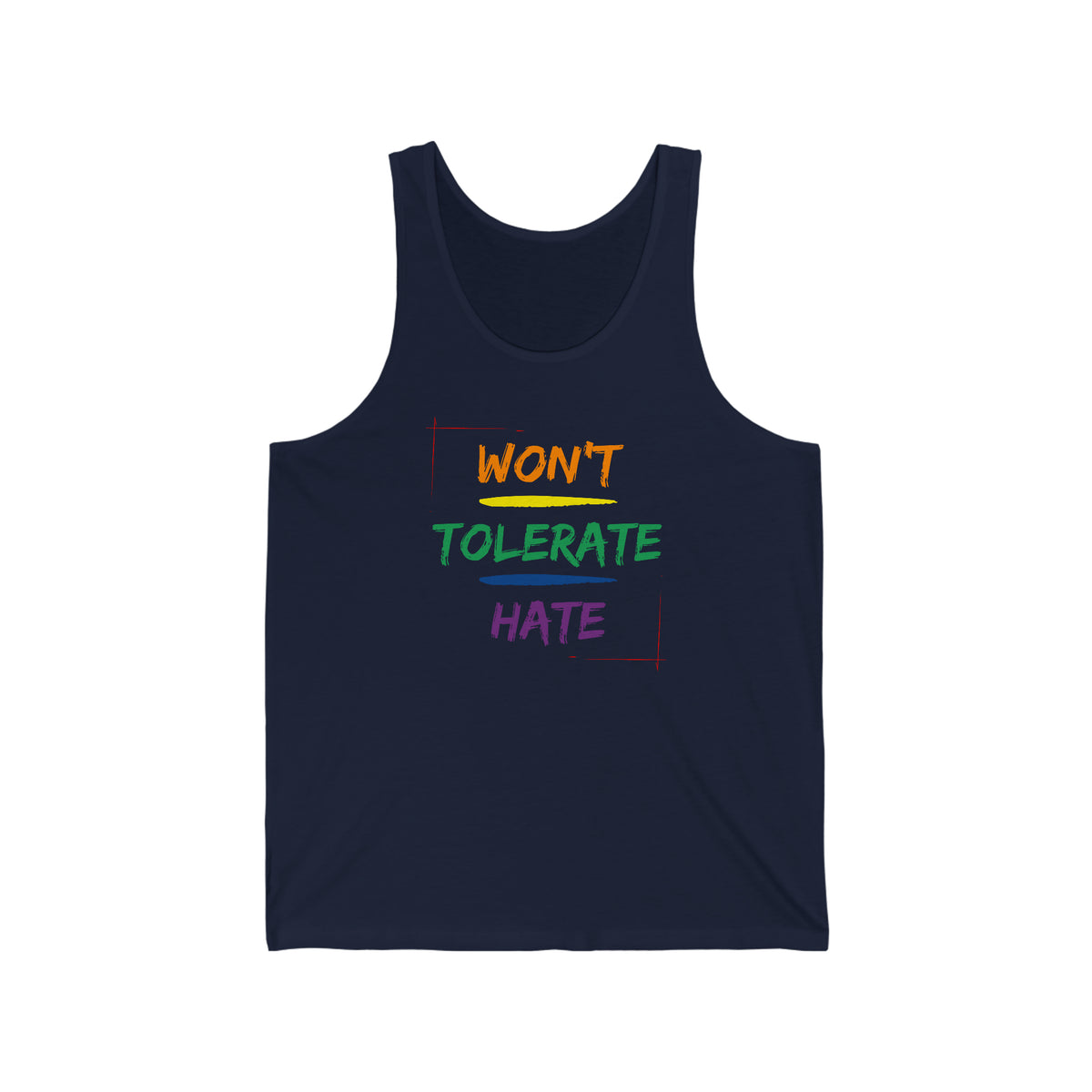 Won't Tolerate Hate Tank - Tank - Twisted Jezebel