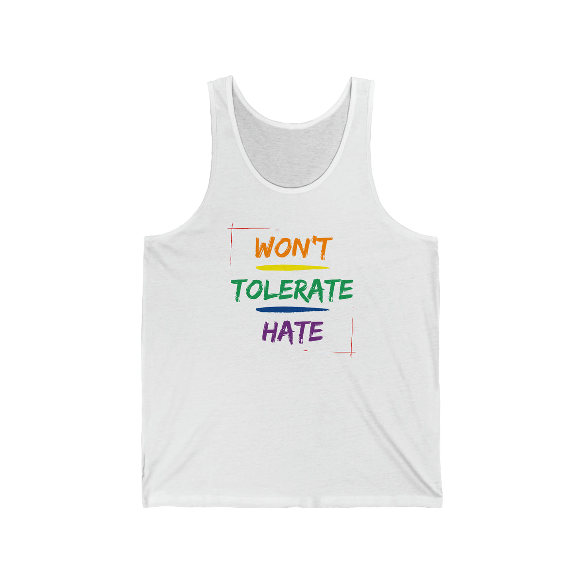 Won't Tolerate Hate Tank - Tank - Twisted Jezebel