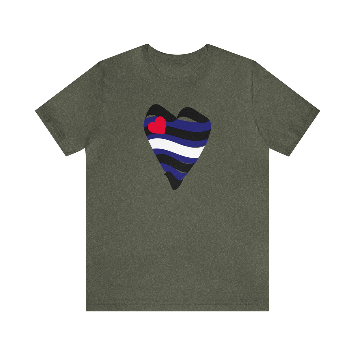 Leather Heart Tee - Tee - Twisted Jezebel