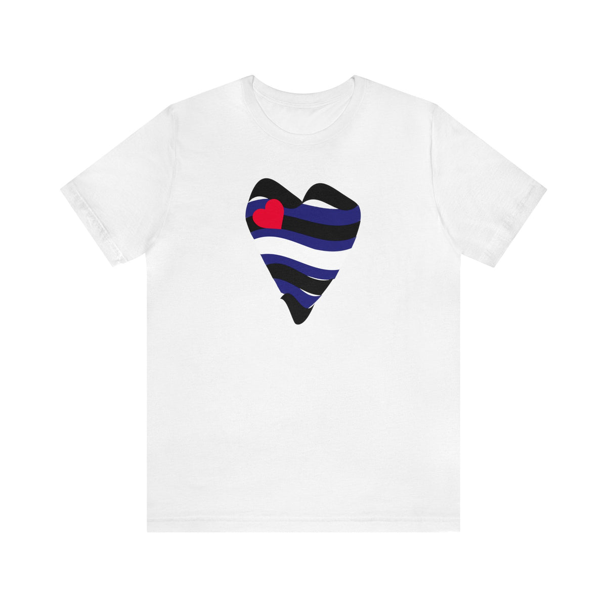 Leather Heart Tee - Tee - Twisted Jezebel