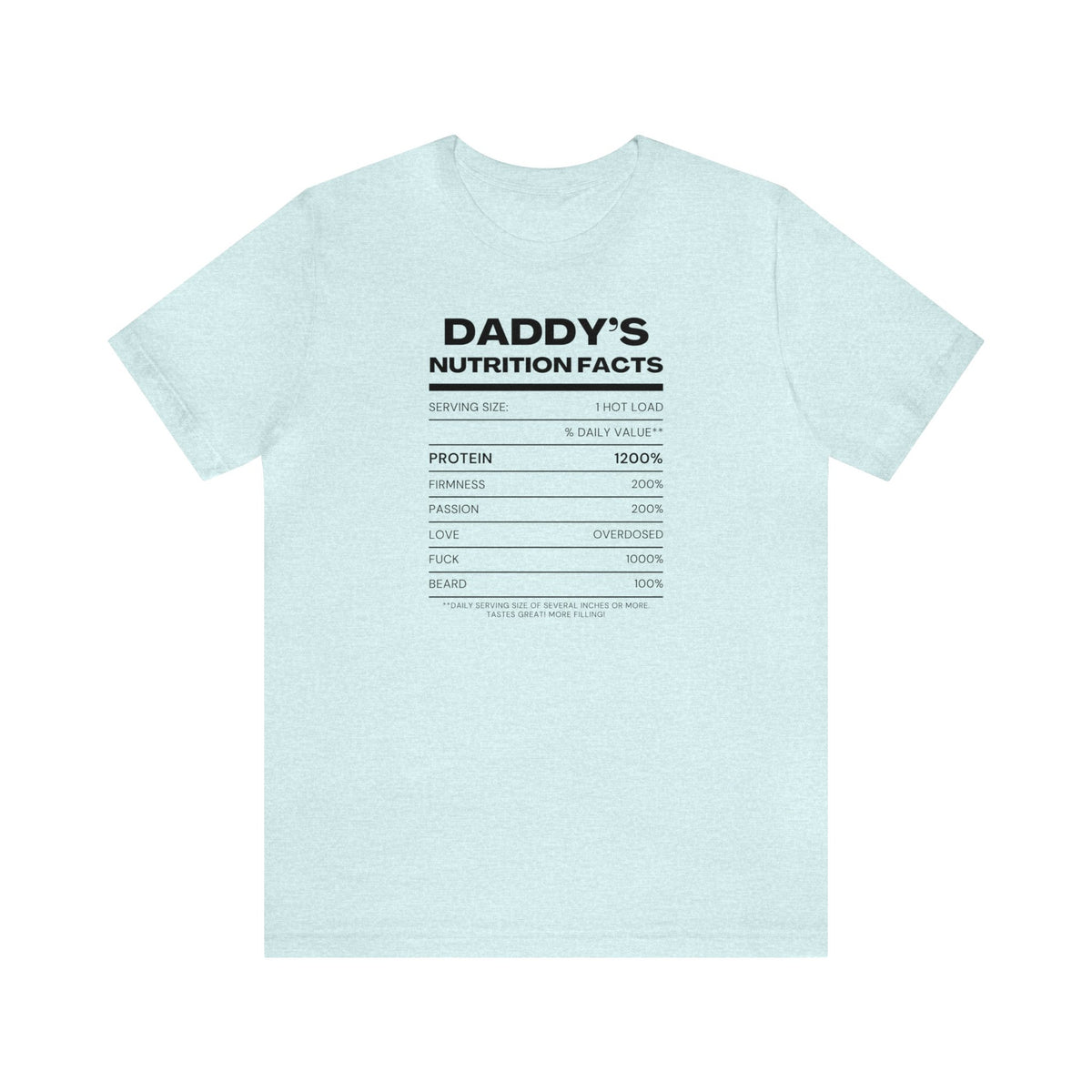 Daddy's Nutrition Facts Tee - Tee - Twisted Jezebel