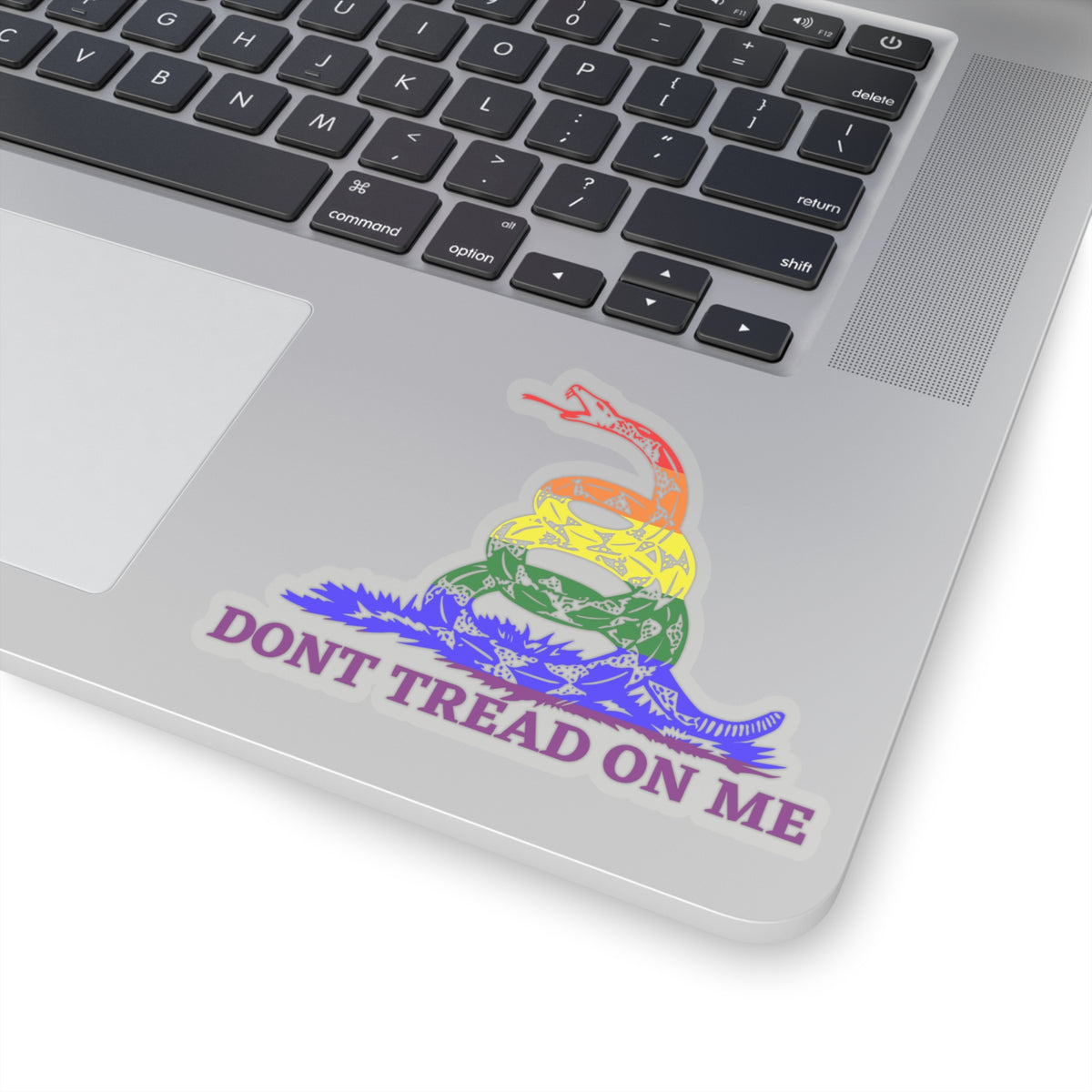 Dont Tread On Me Pride Edition Kiss-Cut Stickers - Kiss-Cut Stickers - Twisted Jezebel