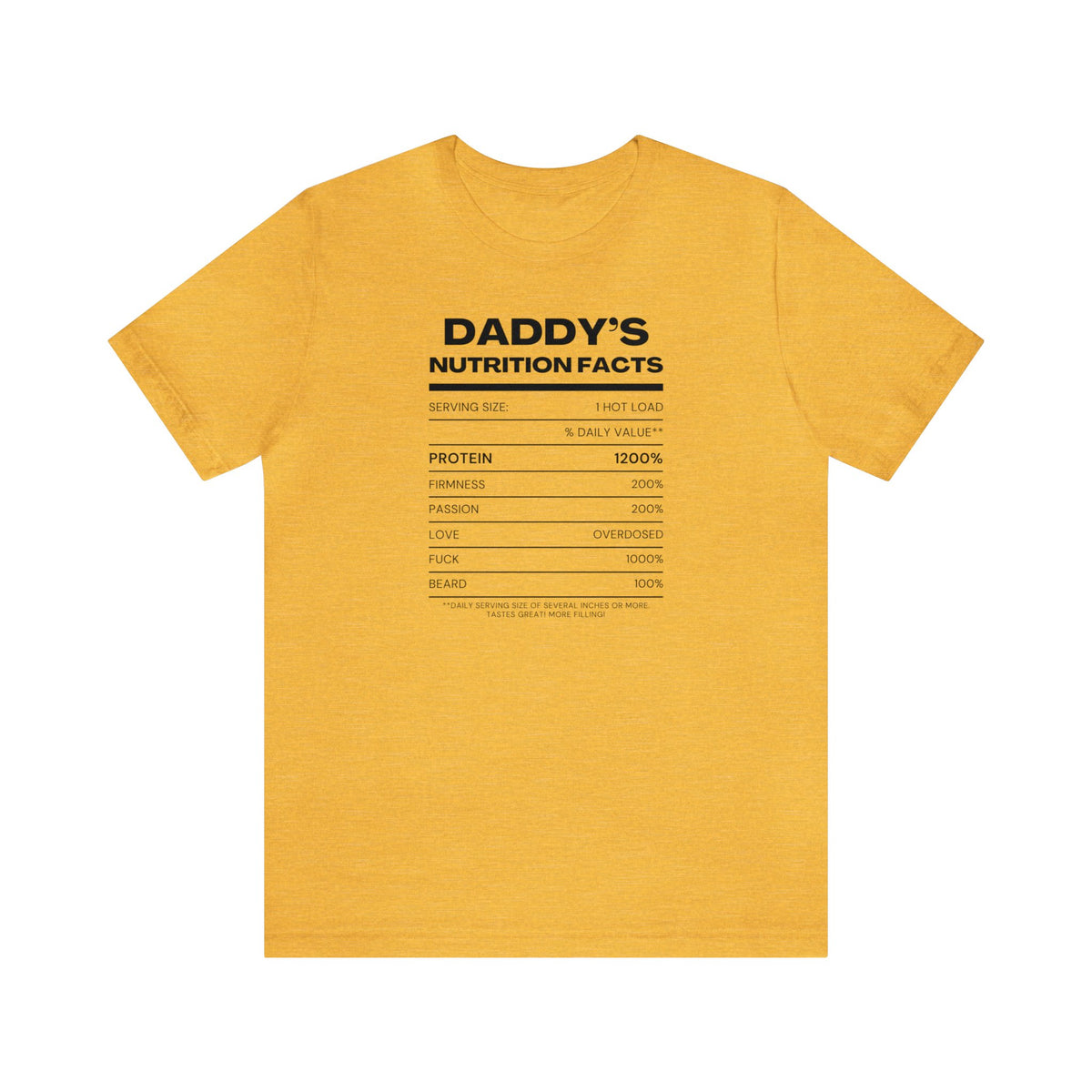 Daddy's Nutrition Facts Tee - Tee - Twisted Jezebel