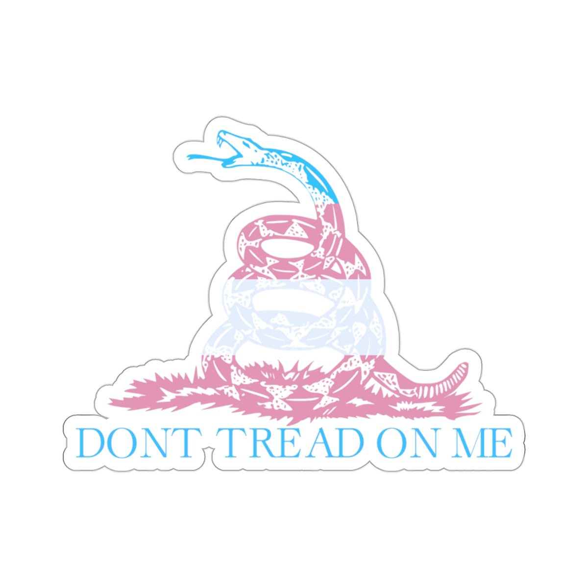 Dont Treat On Me Trans Edition Kiss-Cut Stickers - Kiss-Cut Stickers - Twisted Jezebel