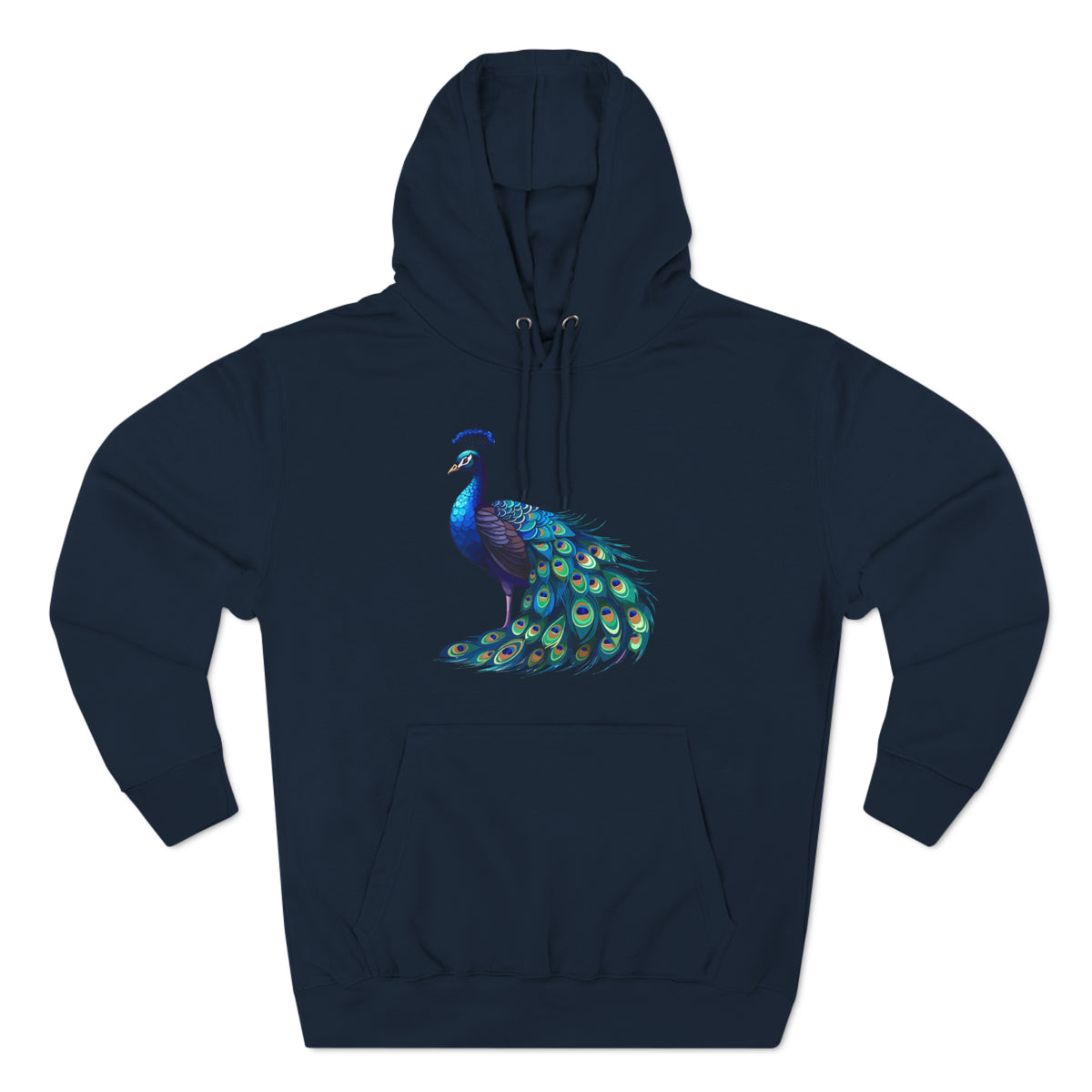 Proud as a Peacock Three-Panel Fleece Hoodie - Hoodie - Twisted Jezebel