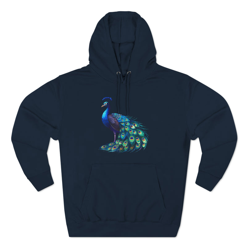 Proud as a Peacock Three-Panel Fleece Hoodie - Hoodie - Twisted Jezebel