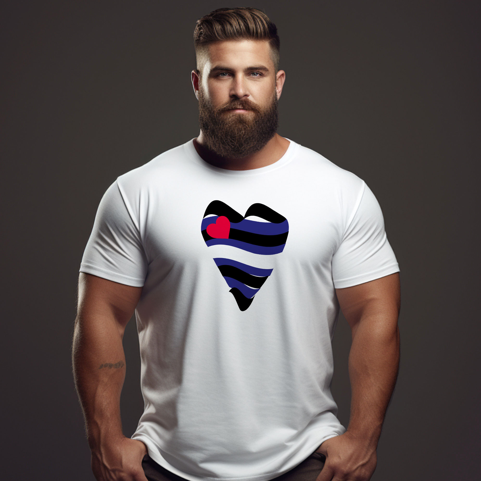Leather Heart Tee - Tee - Twisted Jezebel