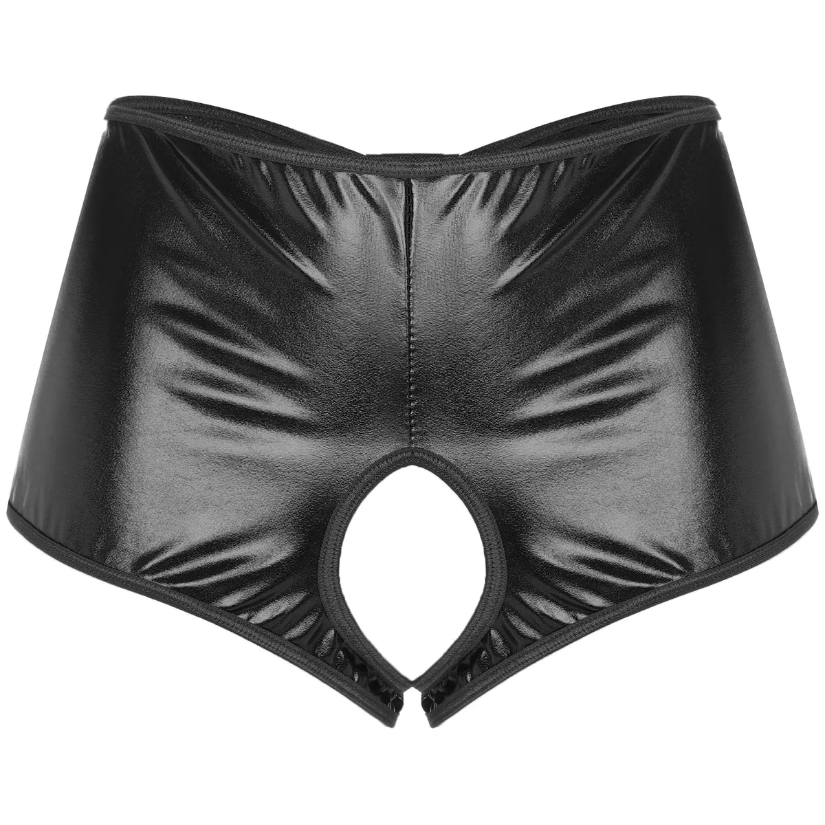 Metallic Sissy Crotchless Booty Shorts - Panties - Twisted Jezebel