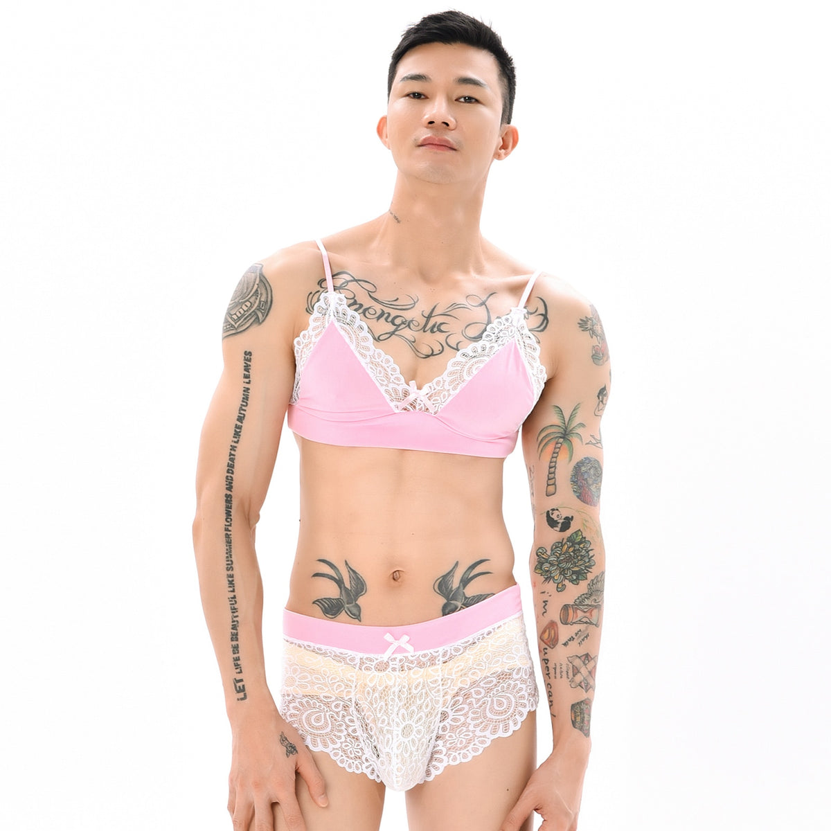 Erotic Lace Two-Piece Lingerie Set - Panties - Twisted Jezebel