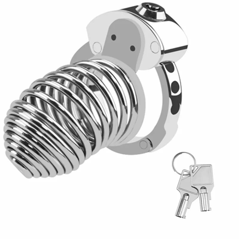 Adjustable Spiraled Cock Cage - Chastity Cages - Twisted Jezebel