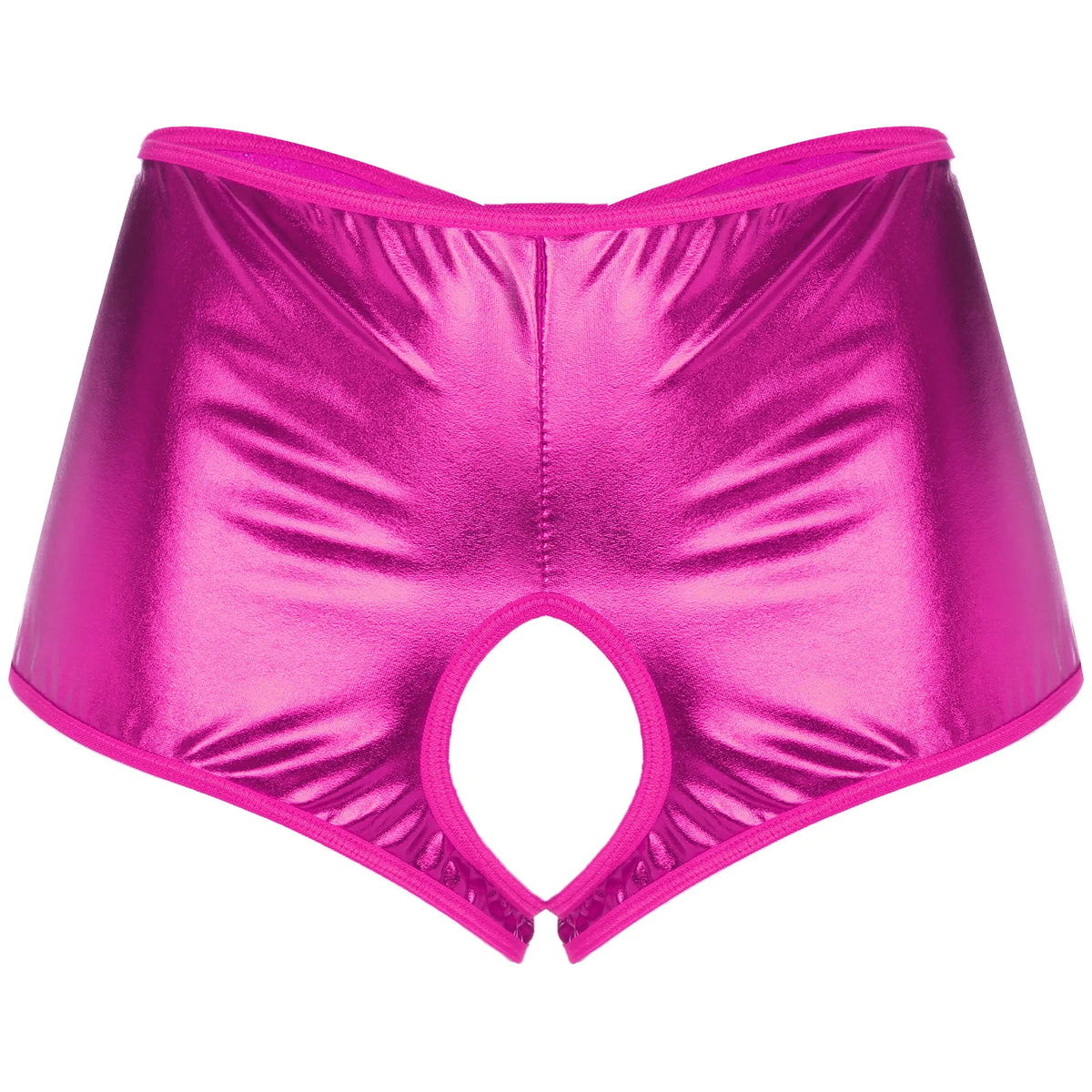 Metallic Sissy Crotchless Booty Shorts - Panties - Twisted Jezebel