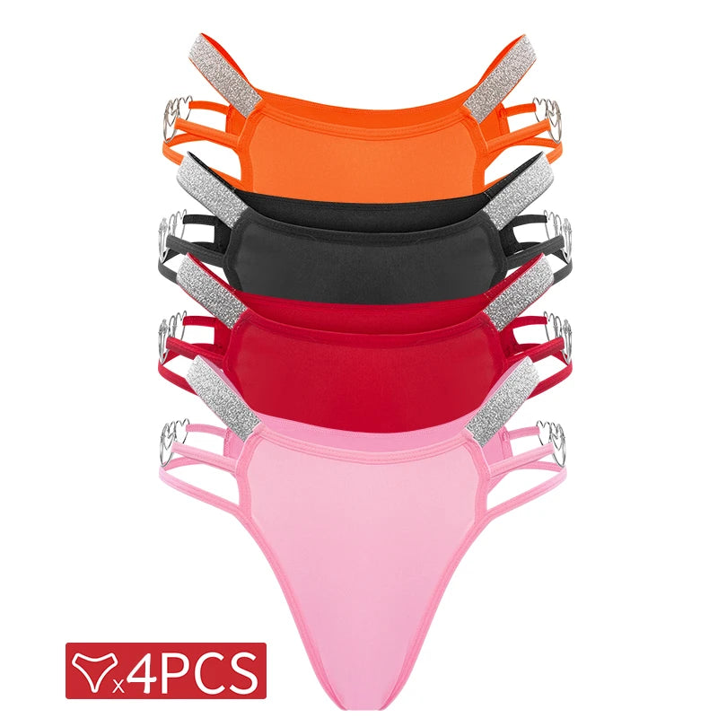 4 Pack BoomGlam Low Rise Panties - Panties - Twisted Jezebel