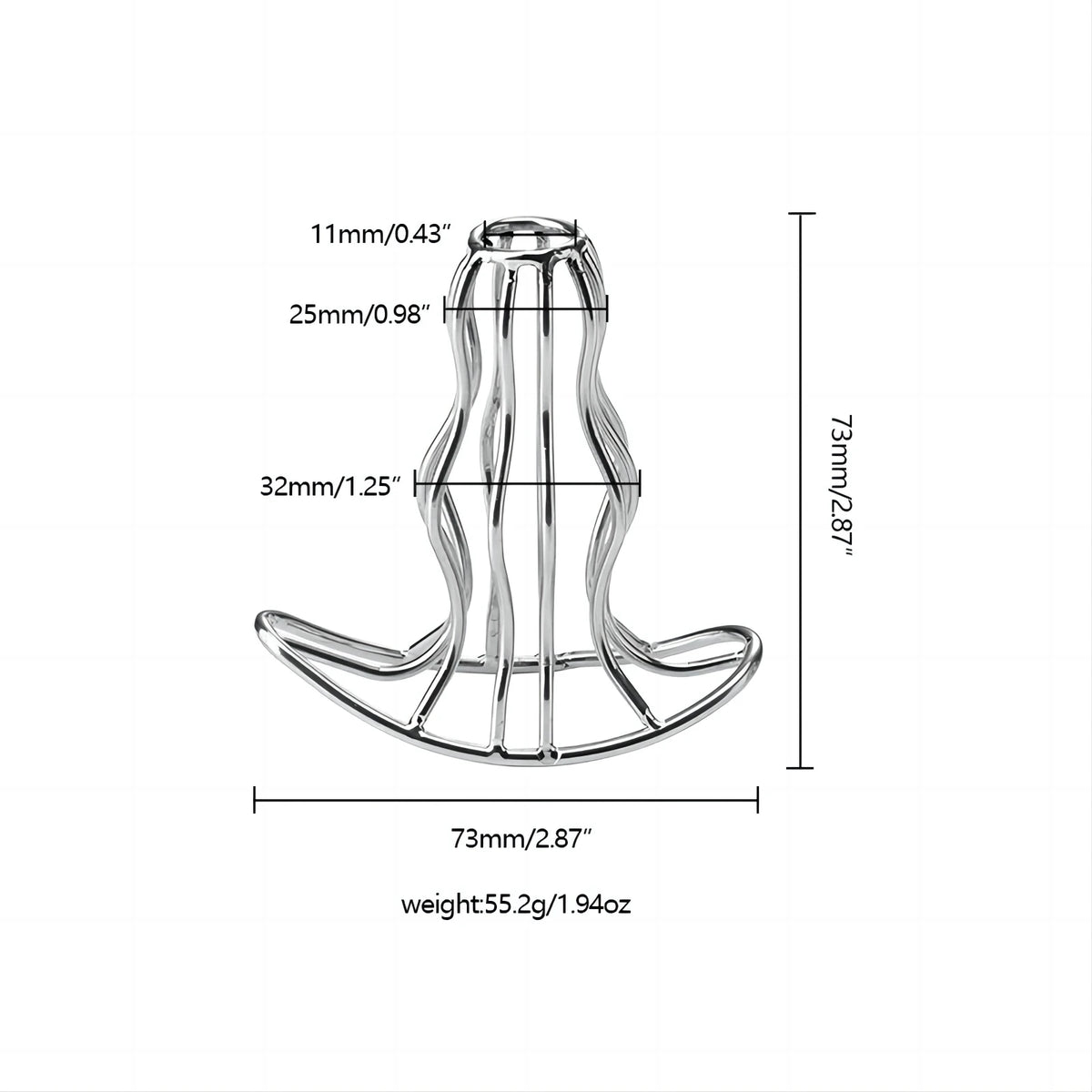 Stainless Steel Hole Stretcher - Anal Toy - Twisted Jezebel