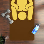 Facesitting II Fluid Proof Rimming Mat: Brown & Yellow