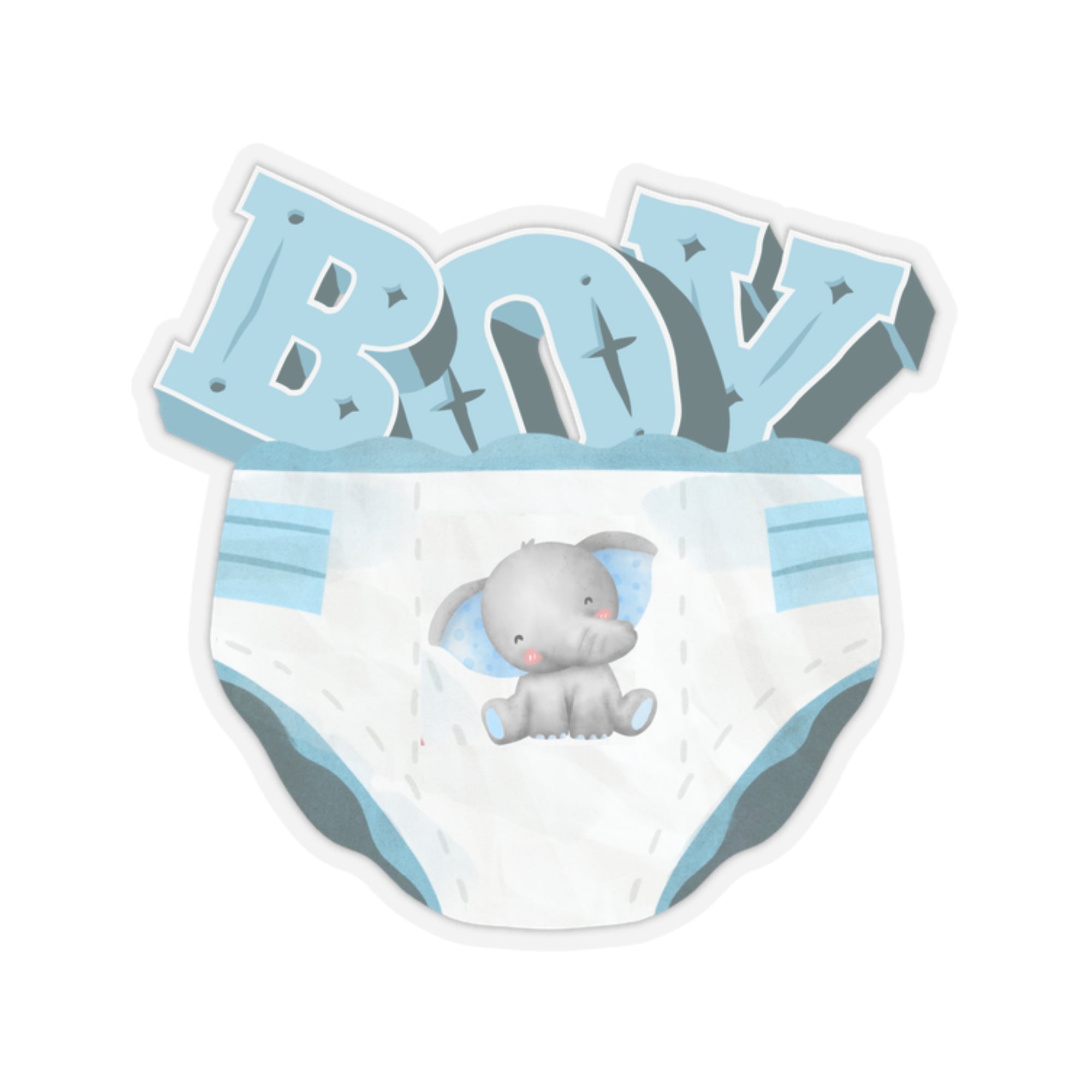 Diaper Boy Kiss-Cut Stickers - Kiss-Cut Stickers - Twisted Jezebel