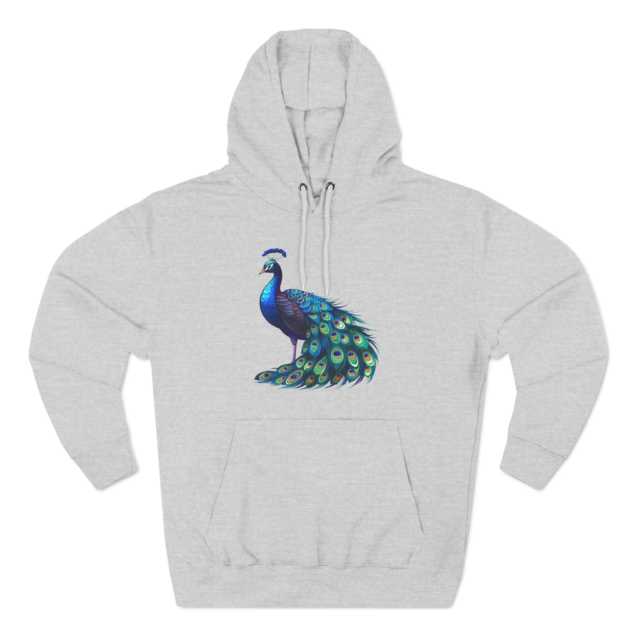Proud as a Peacock Three-Panel Fleece Hoodie - Hoodie - Twisted Jezebel