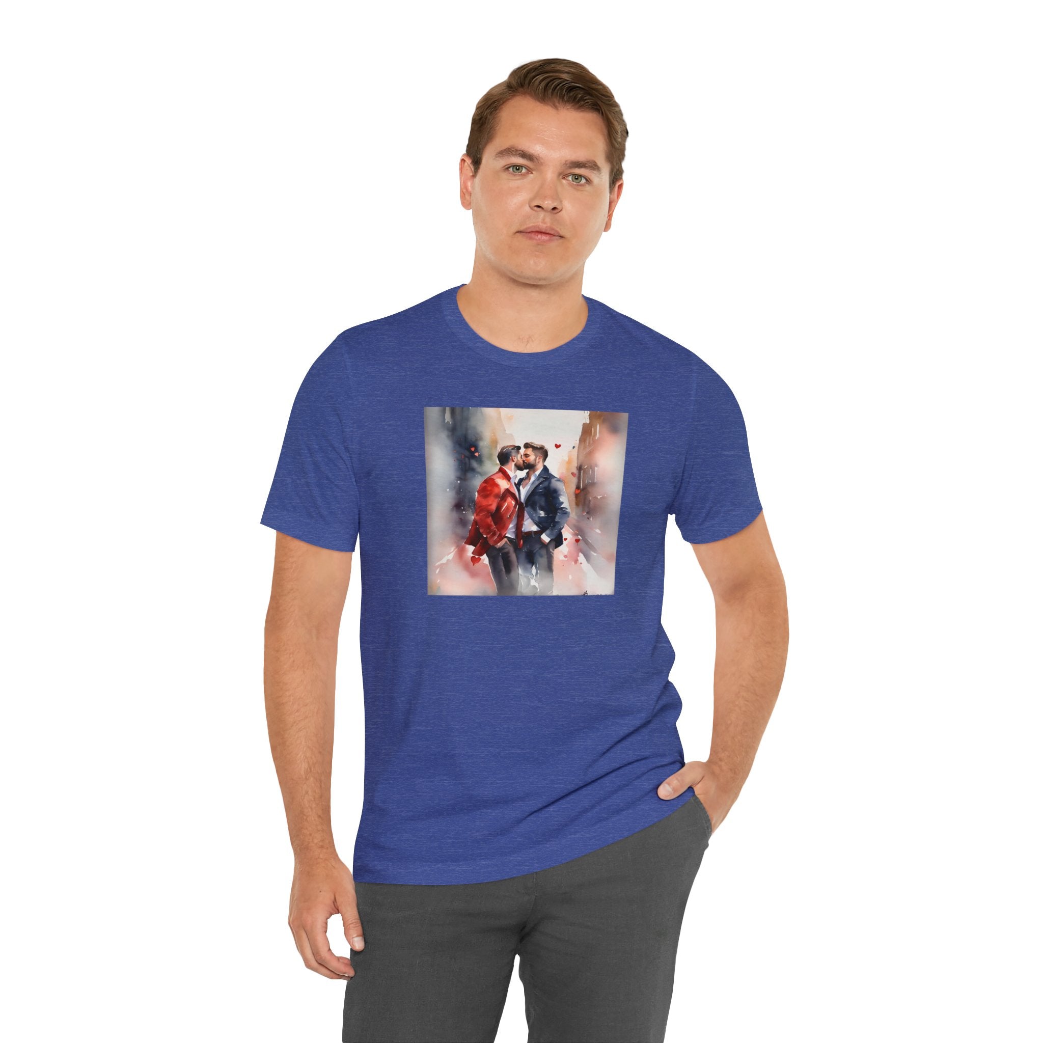 Gay Valentines: "Heartfelt Kiss" Tee - T-Shirt - Twisted Jezebel