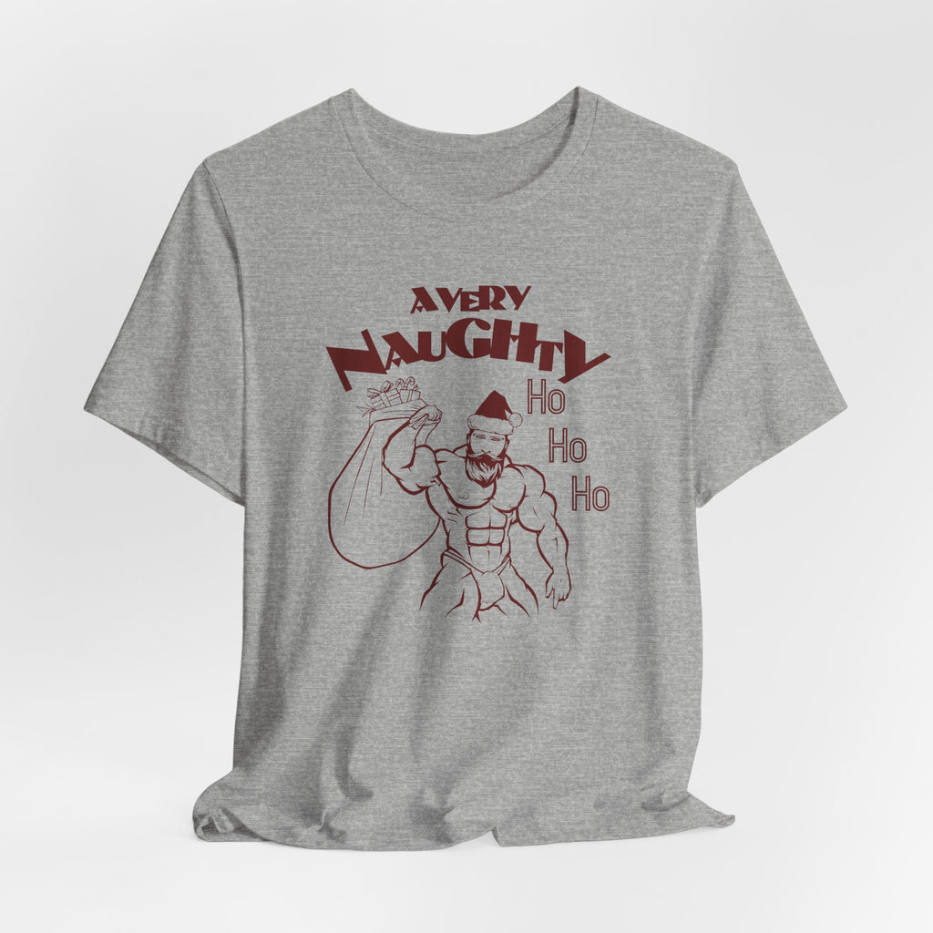 A Very Naughty Ho, Santa Muscle Bear Tee