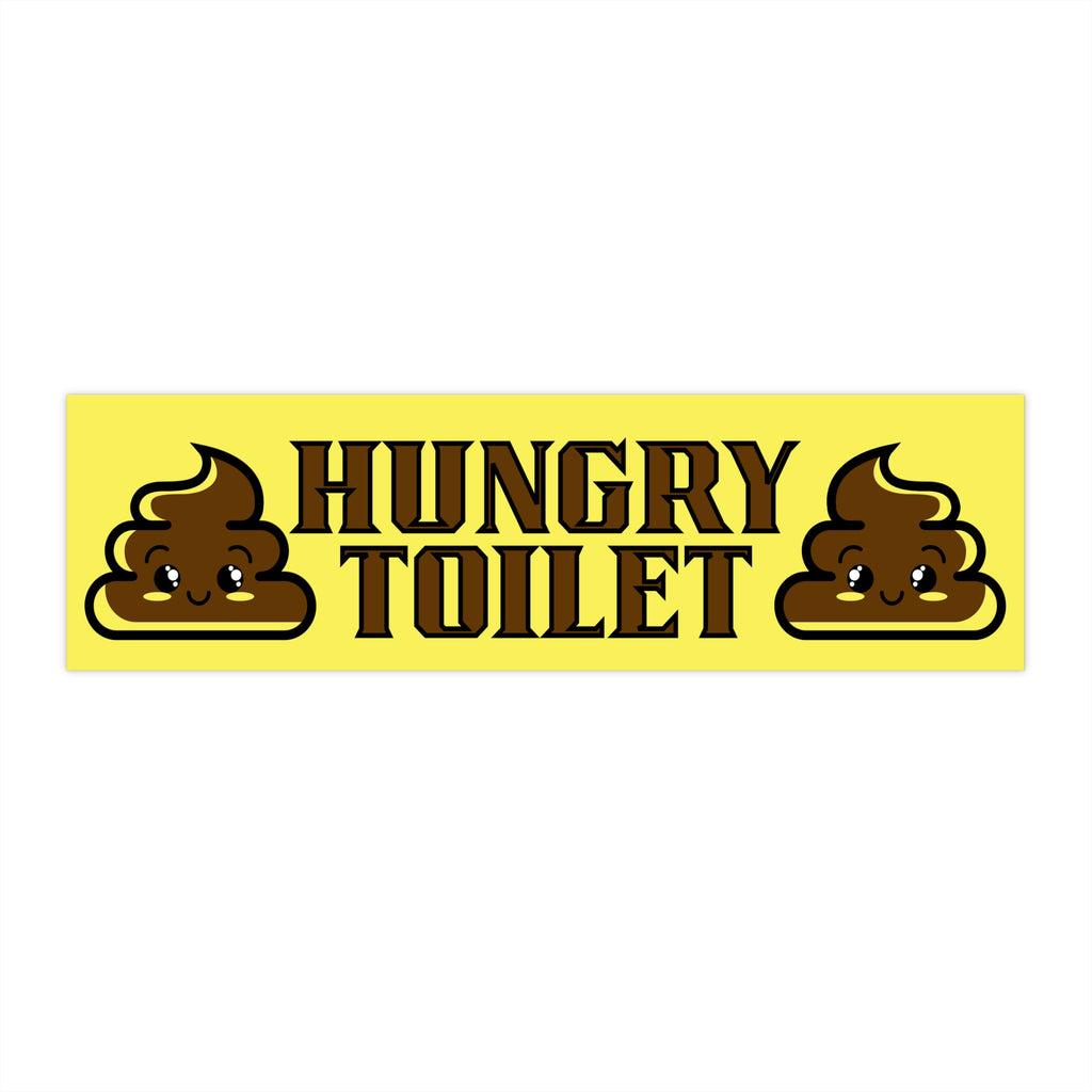 Hungry Toilet Bumper Sticker