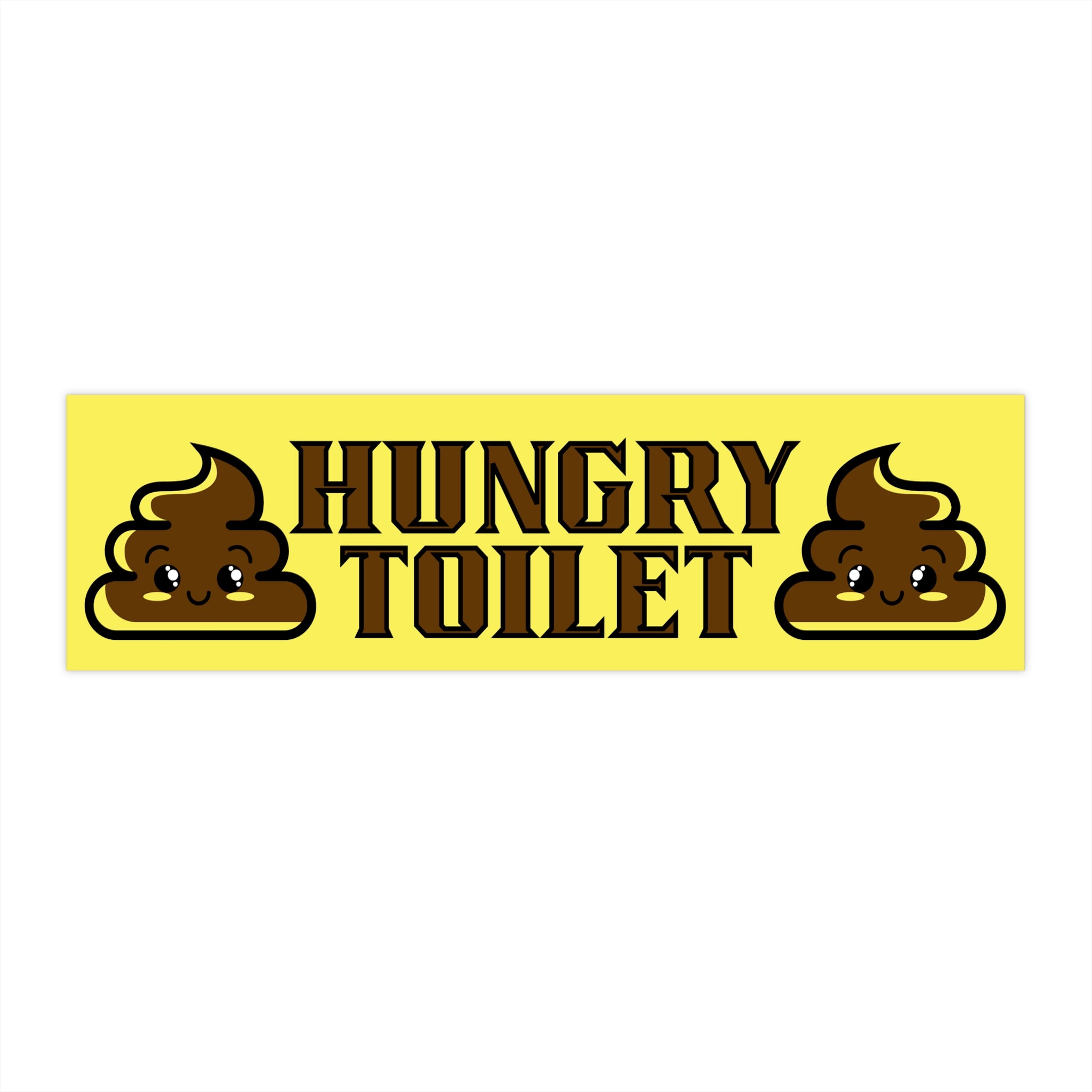 Hungry Toilet Bumper Sticker