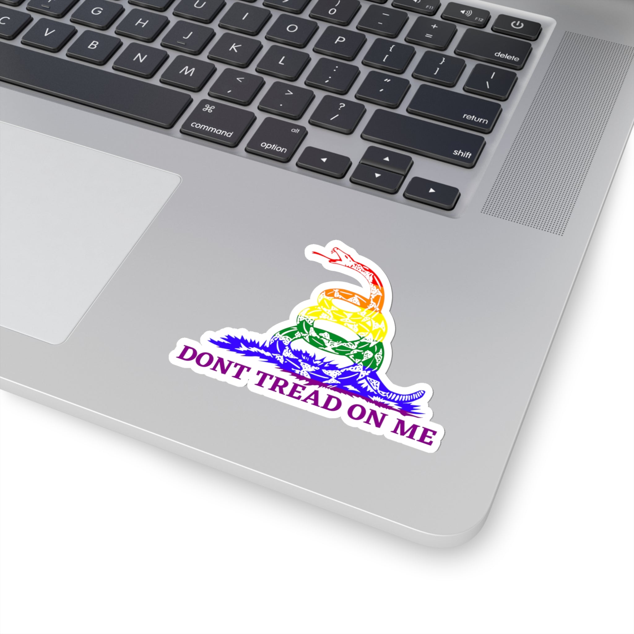 Dont Tread On Me Pride Edition Kiss-Cut Stickers - Kiss-Cut Stickers - Twisted Jezebel