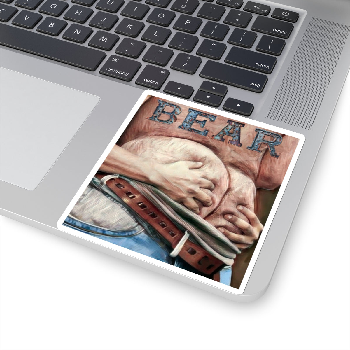 Bear Butt Kiss-Cut Stickers