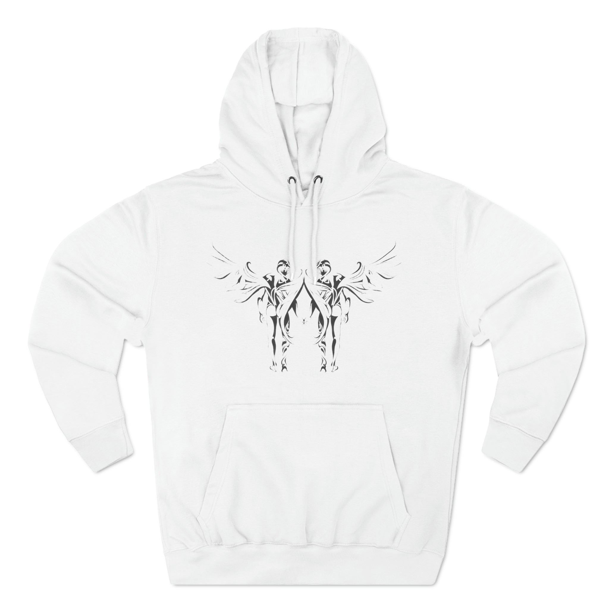 Angels in Love Three-Panel Fleece Hoodie - Hoodie - Twisted Jezebel