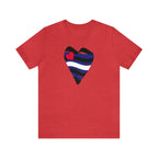 Leather Heart Tee - Tee - Twisted Jezebel