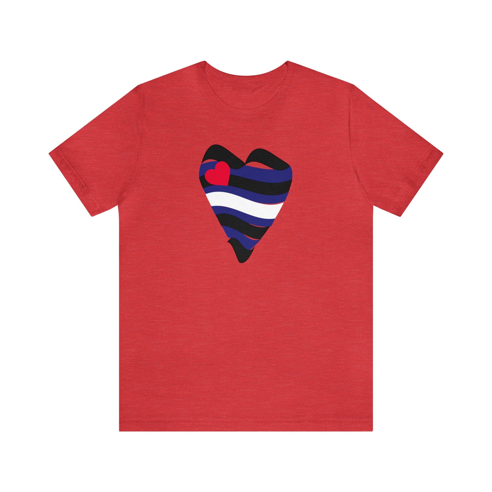 Leather Heart Tee - Tee - Twisted Jezebel