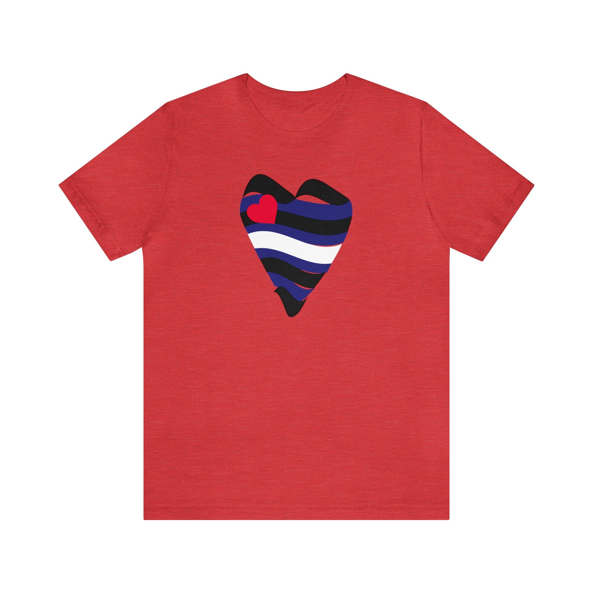 Leather Heart Tee - Tee - Twisted Jezebel