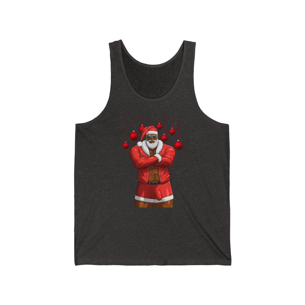 Santa Daddy, Jingle Balls Jersey Tank, Black Edition