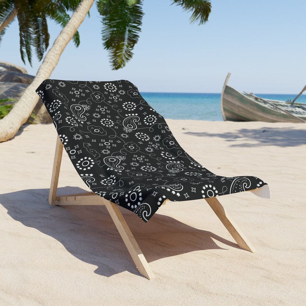 Hanky Code: Black, Rimming Mat Towel