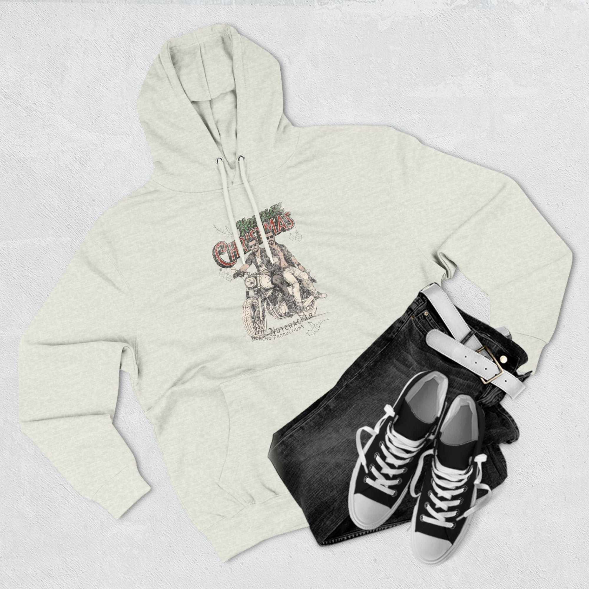 A Honcho Inspired Nostalgic Christmas Three-Panel Fleece Hoodie